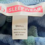 B Sleepwear Sz Small Plaid Fleece Blue Sleep Pants Stretch Drawstring Wa… Photo 7