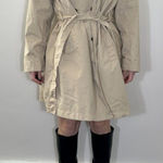 J Crew Light Tan Belted Trench Coat Size 20 Photo 0