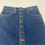 Madewell  Stretch Denim Straight Button Mini Skirt in Arroyo Wash - Size … Photo 2