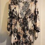 Bar III 🩶 BLACK TIE DYE Wet N Wild Romper Swim Cover-up Size XL Photo 2