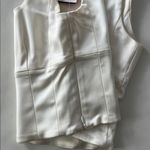 Aritzia x Wilfred Shine Bustier Satin Crop Top XS White Photo 7
