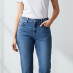 Riders By Lee Blue Jean Capri Pants Size 16M Denim Casual Comfortable Summer Photo 0