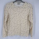 Vintage LL Bean Women’s S Off White Fall Leaves Cotton Long Sleeve Shirt Autumn Tan Photo 10