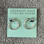 Argento Vivo Sterling Silver Hoop Earrings Photo 0