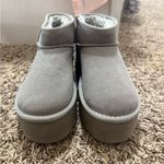Cushionare Gray Women's Platform Slippers Photo 2