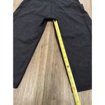 Lululemon Floral Logo‎ Wide Leg Crop Yoga Pants Black Size 12 Photo 4