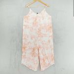 Shinestar Peach/White Tie Dye Wide Leg Jumpsuit Size Medium Photo 1