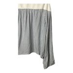 ZARA  Trafaluc‎ Striped Long Sleeve Top Cream Gray Casual Blouse Women Size Large Photo 2