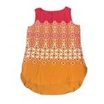 Rose + Olive NEW  Women's Blouse Medium Sleeveless High Low Floral Polyester Photo 1