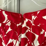 Talbots  Fit & Flare Floral Dress Size 6P Red and White Twee Garden Wedding Tea Photo 3