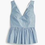 J.Crew NWOT Striped Sleeveless Peplum Top: Size 4 Photo 1