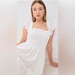 Hill House  Ellie Nap Dress White Organza Seersucker XS Photo 8