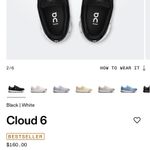 on cloud  six black shoes women’s size 9 Photo 8