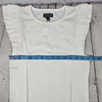 J.Crew J.‎ Crew Vintage rib ruffle-sleeve shirt Ivory S NWT Photo 7