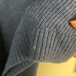 Title Nine  merino wool blend blue sweater tunic boat neck size large Photo 2