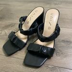 Unisa NWOT  Black Two Strap Block Heels 7 Photo 0