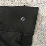 Lululemon Wunder Under Crops Dark Olive Size 4 Photo 2