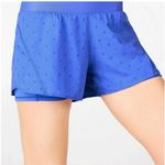 Fabletics Austyn Running Blue Polka Dot Athletic Shorts Size Medium Photo 1