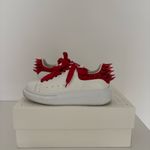 Alexander McQueen White and Lust Red Sneakers Sz 6.5 with the original box Photo 12