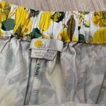 Boden Danby Pull On Trouser Pants in Lemon Tree Print | US 2R Yellow Size 2 Photo 5