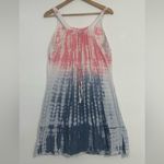 Raya Sun Tie Dye Beachy BOHO Tank Pink and Gray Sleeveless Mini Sundress Photo 11