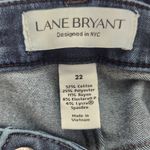 Lane Bryant  Cropped Jeans Size 22 Plus Size Cropped Denim with Faded Details Photo 5