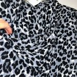 Zenana Outfitters Blue/Gray Animal Print Hoodie Women’s Large Photo 6