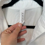 Anthropologie Amadi Cordelia White Crisp Puff Sleeve Tiered Midi Dress XS 1554 Photo 10