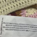 MINKPINK Norah Crochet Pattern Knit Sweater Cropped Crew Neck Large Cotton Blend Photo 10