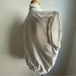 FILA Vintage 80s  Women's Windbreaker Zip Sleeves Vest White Gray Italy Medium Photo 5