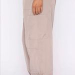 White Fox Boutique  “Never Blend In” Parachute Cargo Pants Joggers - X-Small Photo 1