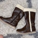 DSW Brown Boots w/ Fur Detail Photo 0