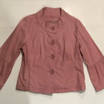 Live a Little  Pink Button-Up Blazer Photo 0