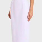 Amanda Uprichard  Marbella Maxi Dress in Feather Size Medium Photo 0