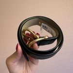 Steve Madden Black and Gold Faux Leather Belt Size Extra Small XS Photo 1