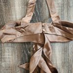 Retrofete Ross Top in Cognac Brown Size XS NWT Satin Padded Bust Strapless Photo 7