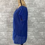 Jordan Taylor  Blue Eyelet Swim Coverup Photo 1