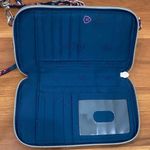 Vera Bradley Cabbage Rose Cabernet RFID All In One Crossbody Bag Wallet Photo 8