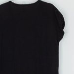 Pact Womens Organic Cotton V Neck Maxi Dress Size L Black Raw Edge Minimalist Photo 7