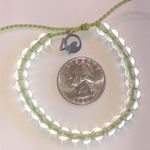 4Ocean Brand Clear and Green Beaded Boho Adjustable Bracelet Photo 5