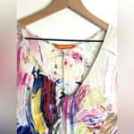 Jams World Jams‎ World Dress Color Dance Abstract Print 100% Rayon Sleeveless Resort Wear M Photo 4