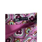 ZARA MULTICOLOURED GEOMETRIC PRINT MINI SKIRT WITH BELT SIZE S UK 8 Photo 2