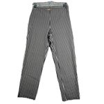 Hope & Harlow Pants Womens 6 Black Gray White Striped Coastal Casual Office Photo 1