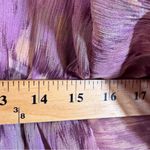 Free People  Purple Indie Crochet Boho Blouse Womens S Festival Flutter 70s Style Photo 2