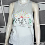 Mamie Ruth You’re a Prick Go Kiss Yourself Muscke Tank Size Small White Photo 0