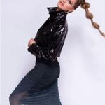 Revolve NWOT Lita By Ciara Leather cropped utility jacket in black Photo 4