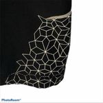 Reebok Black and White Cropped Capri Leggings Medium | Athletic Workout Tights Photo 6