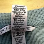 Victoria's Secret  Pajama Top Henley Thermal Pullover Crewneck Green Small Photo 2