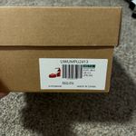 Red Closed Toe Chunky Heels Size 7.5 Photo 8