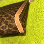 CELINE  Brown/Tan Leather Large Clutch Photo 2